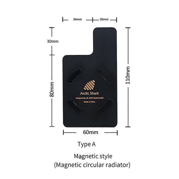 Mobiltelefonkøler Kobberplade Tablet Dissip Uniform Plade Øger Varmeafledningsområdet,A