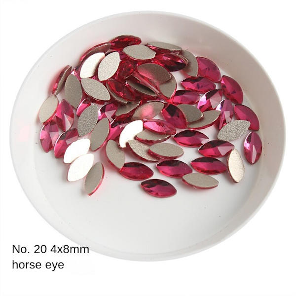 Negledekorationer til Nail Art Bundbor Rose Series Glasbor Love Diamond 29# 20#