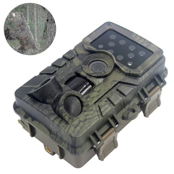 Trail Camera, Jaktkamera med vidvinkelrörelse Senaste sensorn View Trigger Time Trail Game Camera Utan Glöd Och Vattentät För Wildlife Monitori