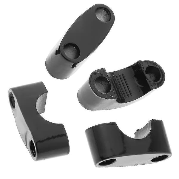 22 mm CNC vänster/höger styrfäste stigarklämma adapter för motorcykel buggy svart set om 4