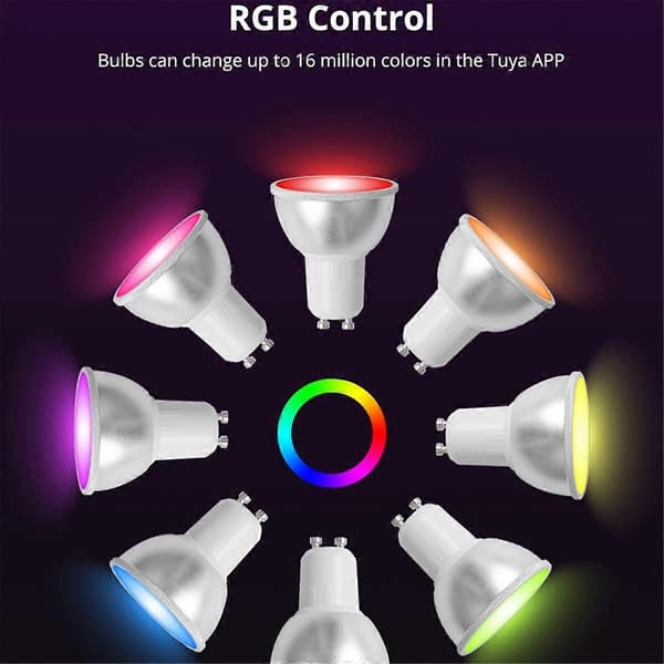 Tuya Zigbee Smart LED Pære RGBCW Dæmpbar Spotbelysning til Alexa Home Stemmestyring 110-240V Lampe