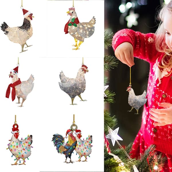 Juletræsophæng Light-Up Kylling E E