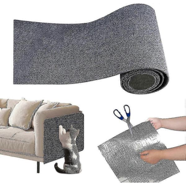 Selvklæbende kradsemåtte til katte, kradsemåtte til katte, kradsebræt til katte, kradsemåtte til katte til beskyttelse af møbler, sofa