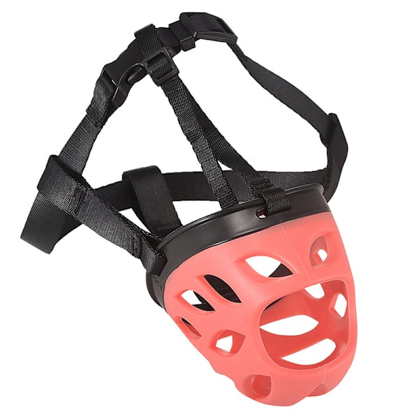 Justerbart munkorg för husdjur Andas Förhindra bitande skällande cover för små medelstora hundar Pink 4