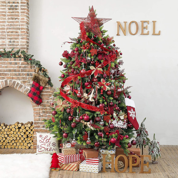 Julkulor för juldekorationer - julgransprydnader för jul- och festdekorationer style 1