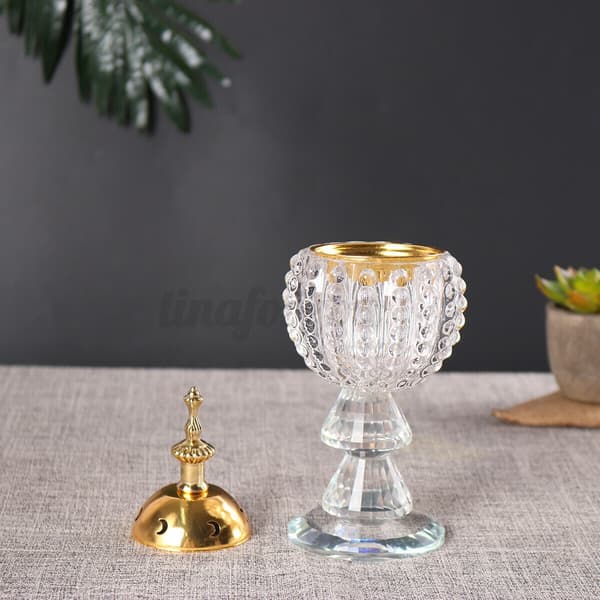 Arabisk Ramadan røgelsesbrænder Bakhoor Metal Eid Mabkhara 1Pcs