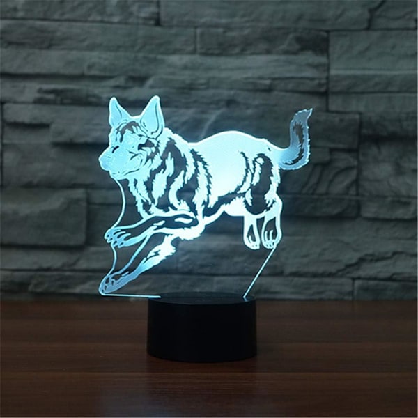 Schäfer 3D LED Optisk Illusion Sensor Nattljus w