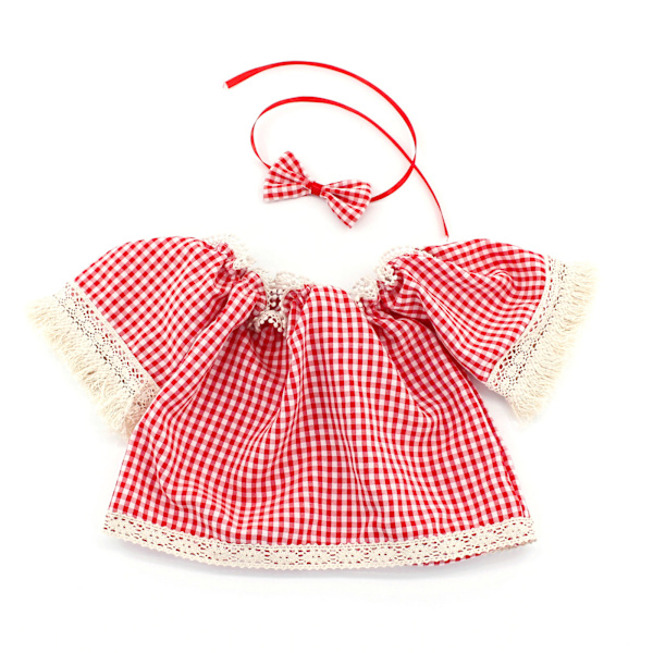 2st Baby Rutig Klänning Bowknot Pannband Fotografi rekvisita Dekoration Foto rekvisita