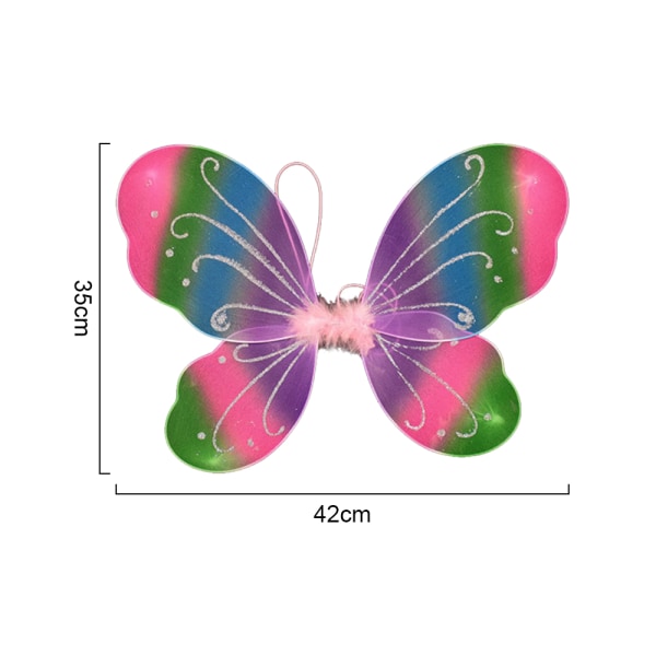 2 st fjärilsvingar set för födelsedag foto rekvisita