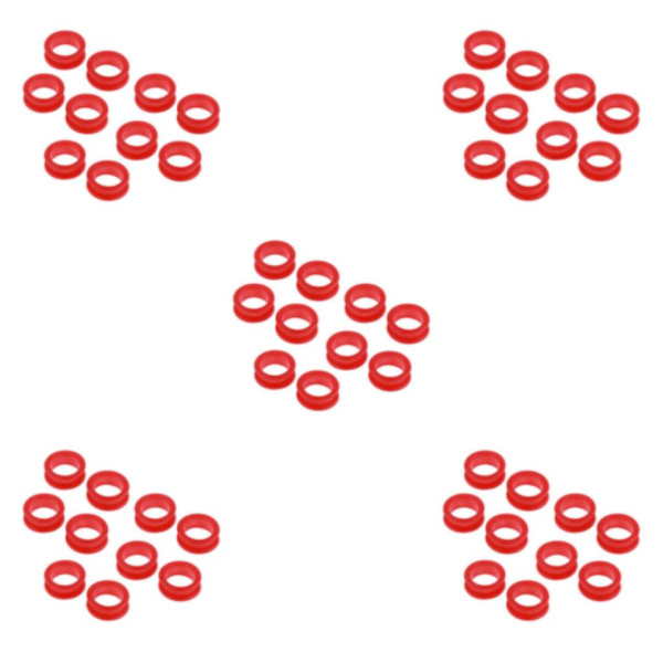 1/2/3/5 10x Barber Frisør Saks Fingerring Red 10 pcs 5PCS
