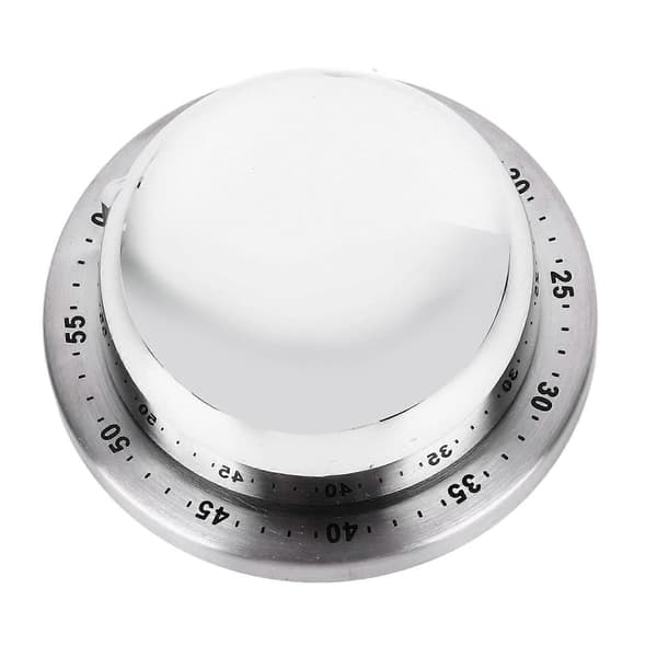 Mekanisk timer magnetisk 60 minutter rustfritt stål base 70dB alarm kjøkkentimer for hjemmelaging klasserom kontor