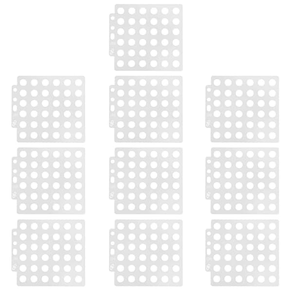 10 st målningsmall ihålig prickavbildning spray PET-stencilkort extra ritverktyg