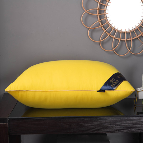Sängkuddar Polyesterfyllning Mjuk Stödjande plyschkuddar för att sova 48x74cm Lightning Yellow