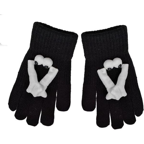 Vinter varme magnetiske hansker, par hansker som holder hendene black