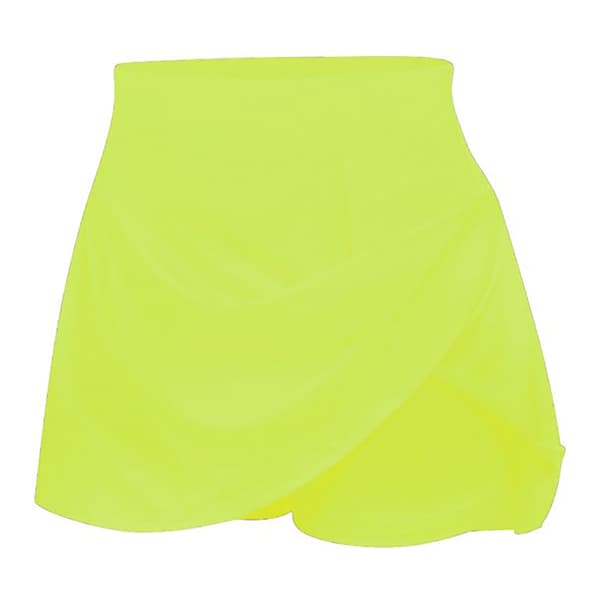 Joefnel Active Skort Atletisk Elastisk Plissert Tennis for Kvinner Yellow M