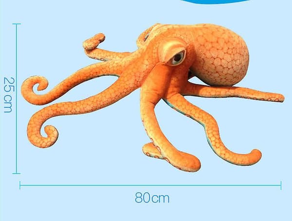 Simulerad Octopus Octopus Doll Plyschleksak (50 cm)