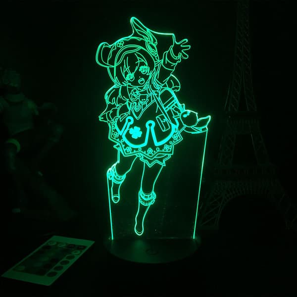 Spel Genshin Impact Klee 3d Led Night Light Lamp