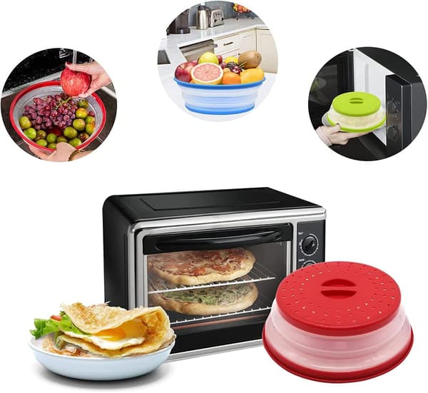 Mikrobølgeovn sammenleggbart lokk, 2 deler sammenleggbart Microwave Co