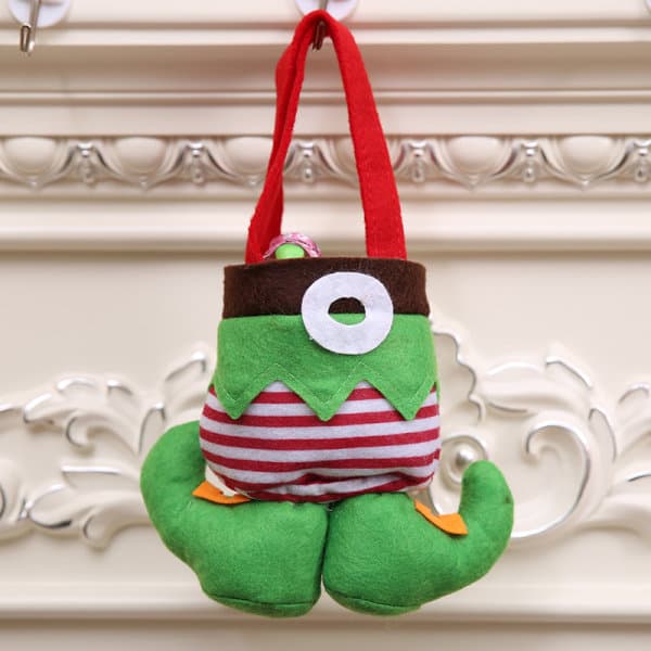 Christmas Elf Boots Godispåse, med handtag, set om 2