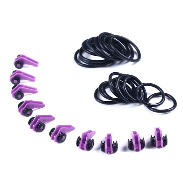 10st Fiskekrok Säker Hållare LILA Purple