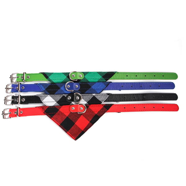 XL Hundehalsbånd Lys Kjæledyr Bandanas Skjerf Justerbart 4-sett