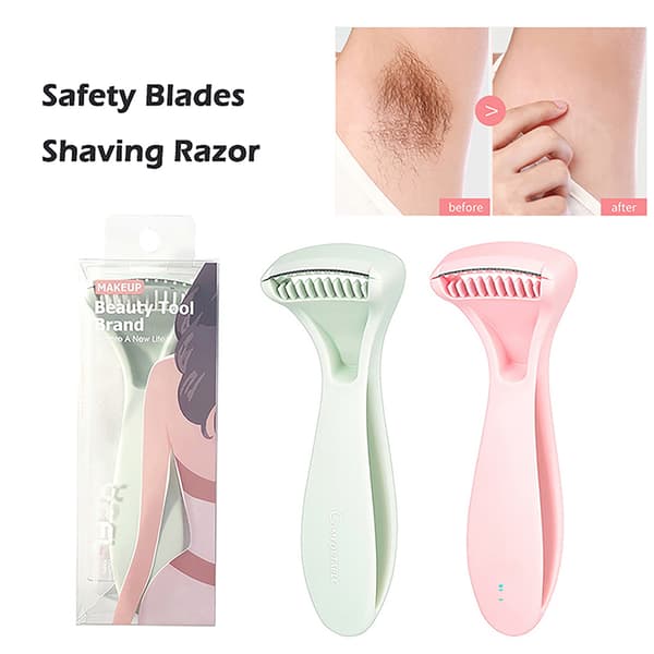 Kvinder Hårfjerner Smertfri Barbermaskine Bikini Ben Underarm Krop Tr Pink