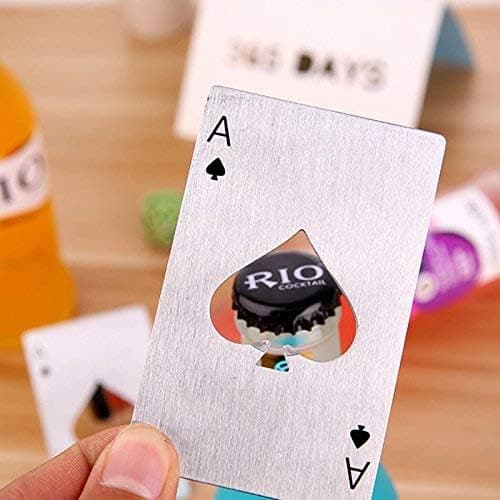 Casino Pullonavaaja, 1 kpl Luottokortin Kokoinen Ruostumaton Teräs C