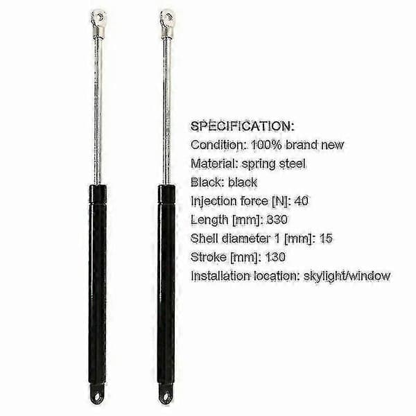2 stk Gassdempere Passer Dometic For Seitz Heki Caravan Luker Takluke
