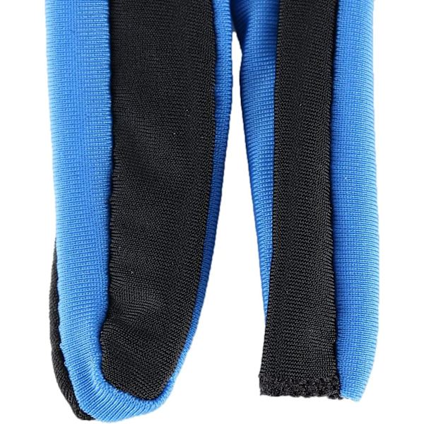 Elastisk Lycra 3 finger display billard skydehandske M dark blue m