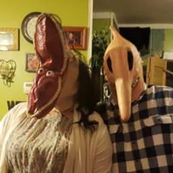 Vuxen klassisk presentmask Halloween kostymfesttillbehör A