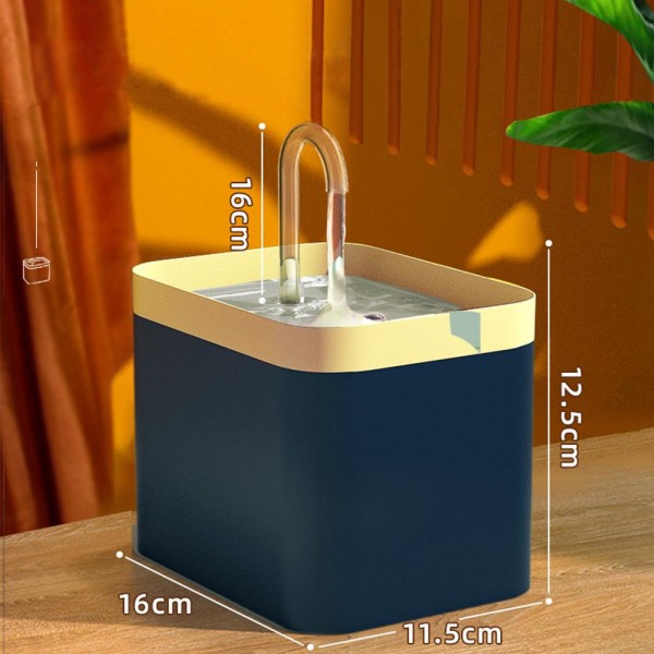 Cat Drinker Water Filter BLÅ EU PLUG 220V EU PLUG 220V blue EU Plug 220V-EU Plug 220V