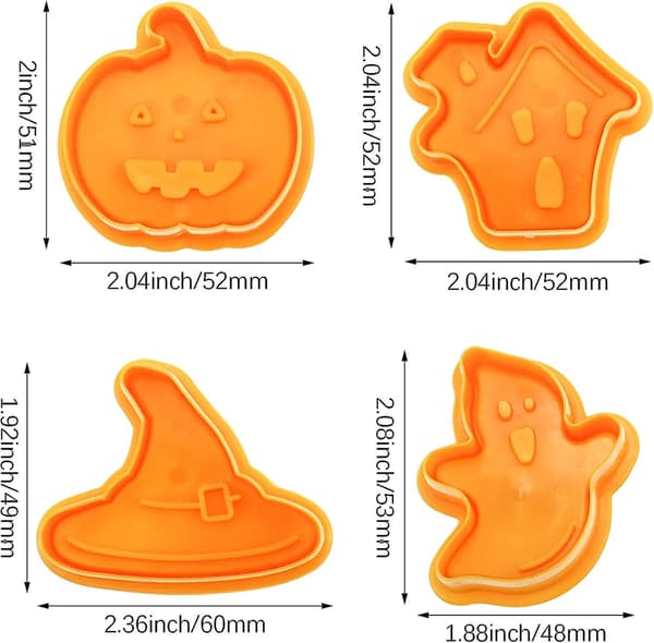 Halloween Cookie Cutter Set - 8 st Nonstick molds