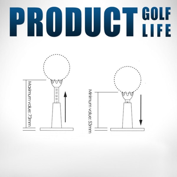 2PCS Golf Tees Golfhållare träningsverktyg