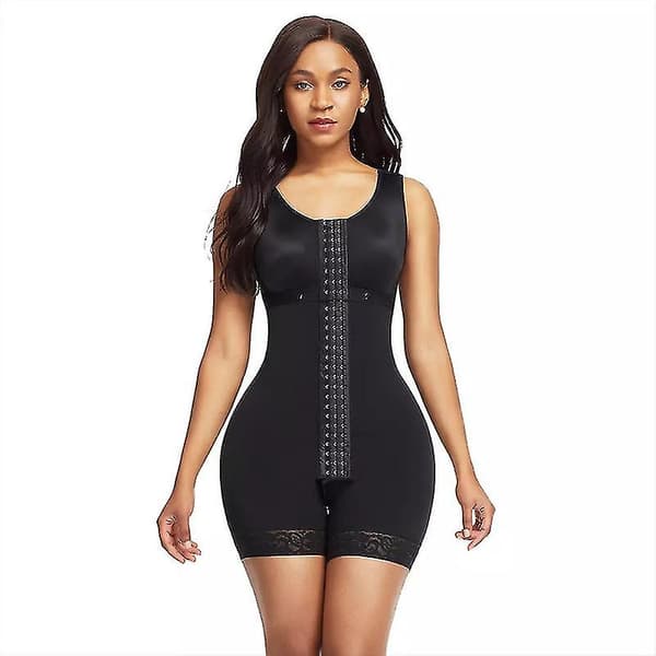 Kvinnor Svär Midja Er Underkläder Push Up Suit Black L(36)