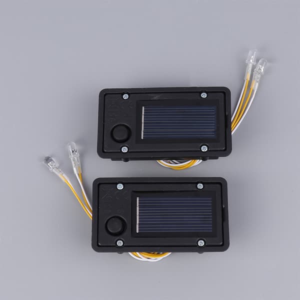 2 STK Container Hjem Solcellelampe Hængende Lanterne LED Tilbehør Black