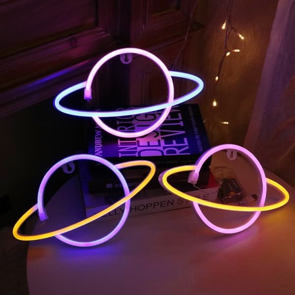 LED planet modellering lampe rom fest dekorasjon arrangement blue