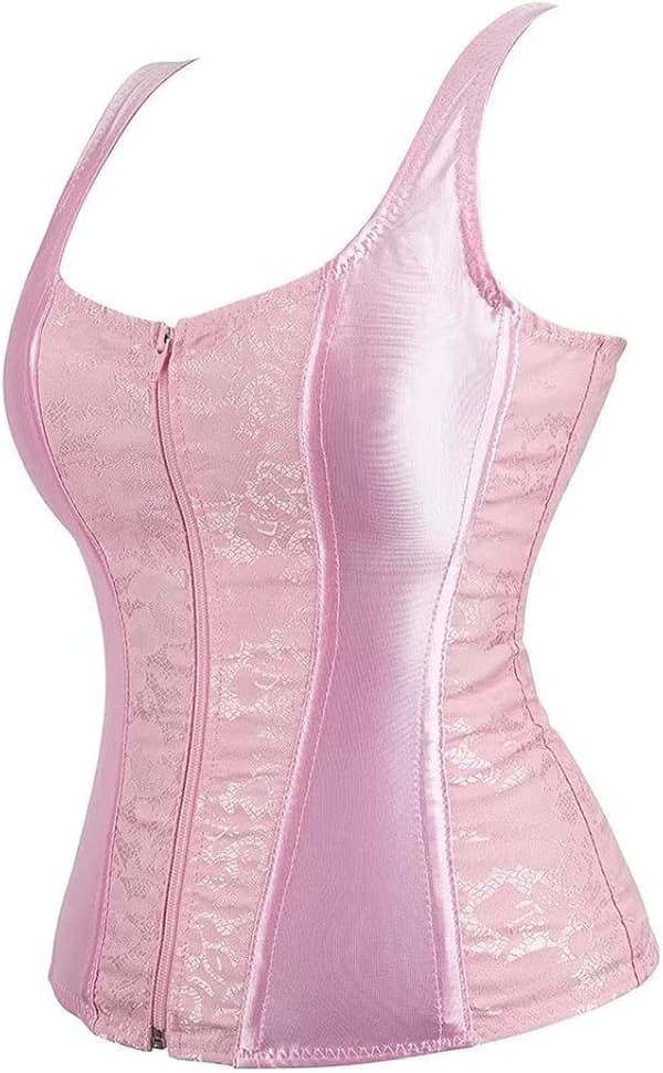 Korsetit naisille Overbust Bustier Top Gothic exy houlder 2928pink S