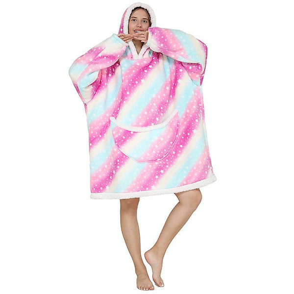 Ylisuuri hupparipaita Pehmeä lämmin fleece-kylpytakki O