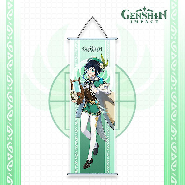 Spil Anime Genshin Impact Hængende Billeder Cosplay Eula Tartaglia Ganyu Hutao Keqing Mona Rumindretning Julegave Light Pink