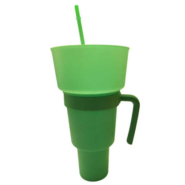 Stadium Tumbler Popcorn Cup Snack Cup Multifunktionell Cup 1000ml yellow 1L