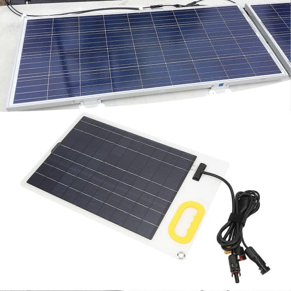 Solpanelssæt 100w Polysilicium Solbatterioplader med 30A MPPT Controller Dobbelt USB-port til Autocampere