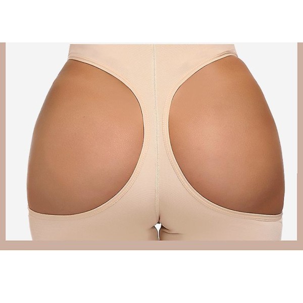 Butt Lifting Byxor Korsett agkontroll Underkläder Hög midja Bältesspänne agkontroll Shapewear Dam creamy-white M