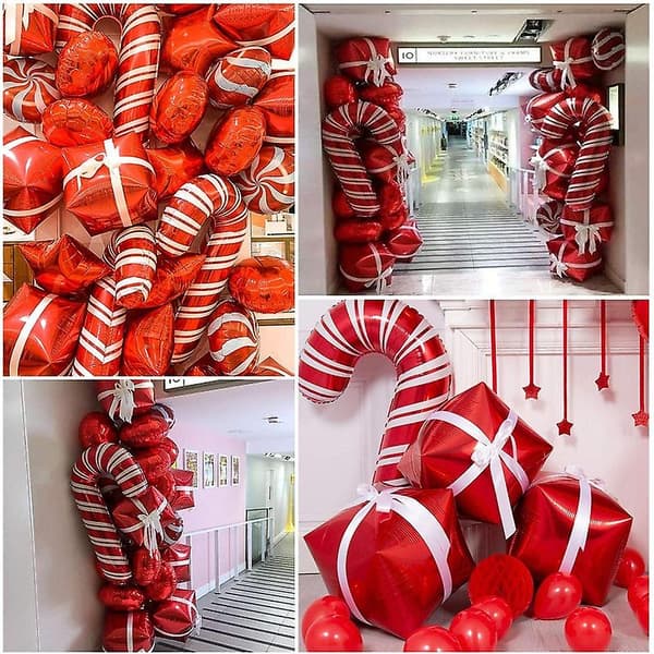 Röd julfest ballongsats