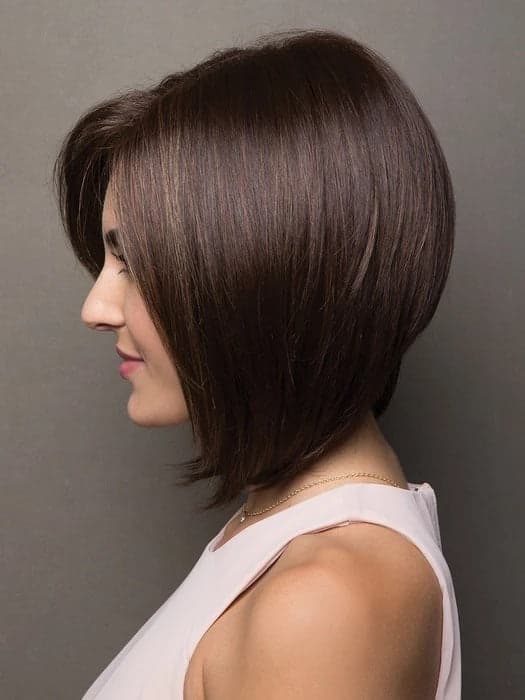 Kvinner Parykk Bob Hårklipp Gradient Brun Kort Rett Hår Hodeplagg W79