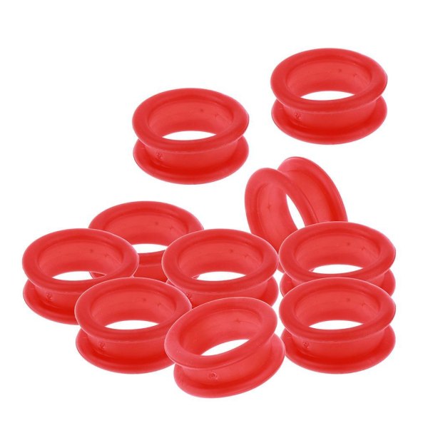 1/2/3/5 10x Barber Frisør Saks Fingerring Red 10 pcs 1 Pc