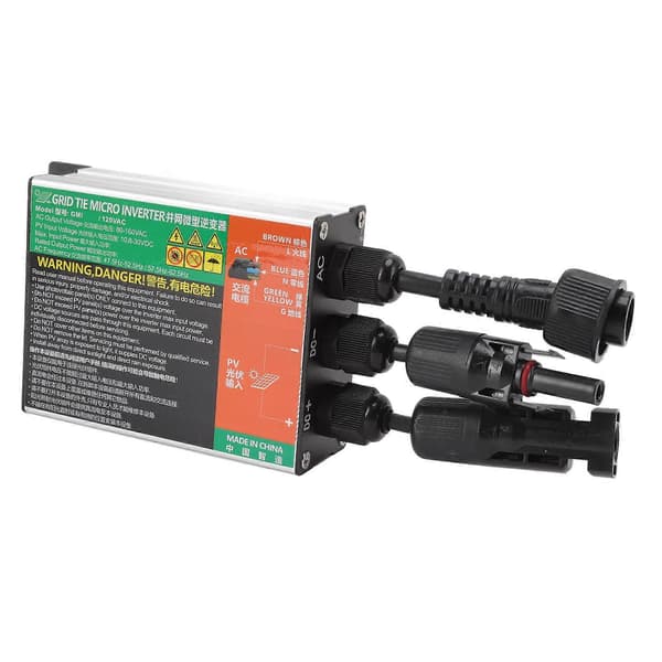 GMI Grid Tie Micro Inverter Solar PV Aluminiumlegering IP55 Multi Beskyttelse 20x7.7x3.6cm 150L
