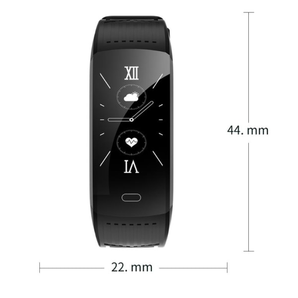 Smart armband pulsdetektering väder musik sport blue