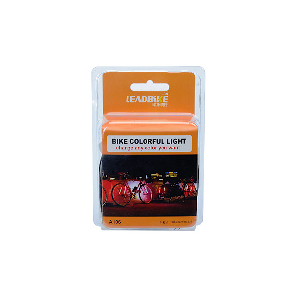 LED Sykkel Baklys Ramme Lys Vind Fire Hjul Gaffel Bakgaffel Varsellys a Lys 5 Farger 2