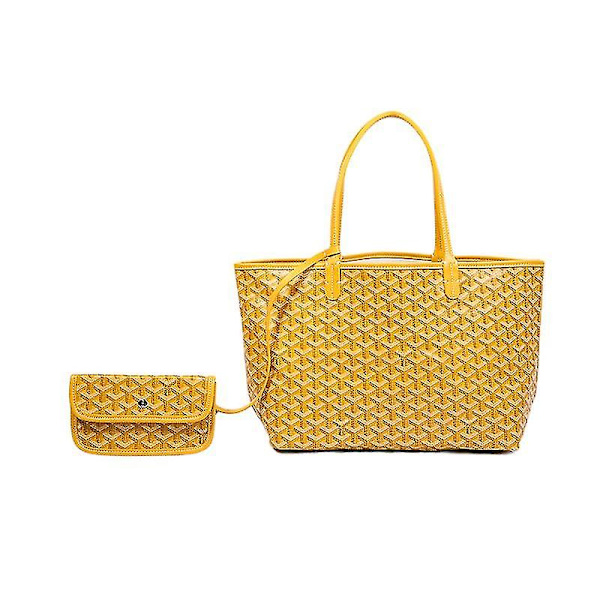 Taske Stor kapacitet Tote Taske Mor Taske Håndtaske Gaver Yellow L