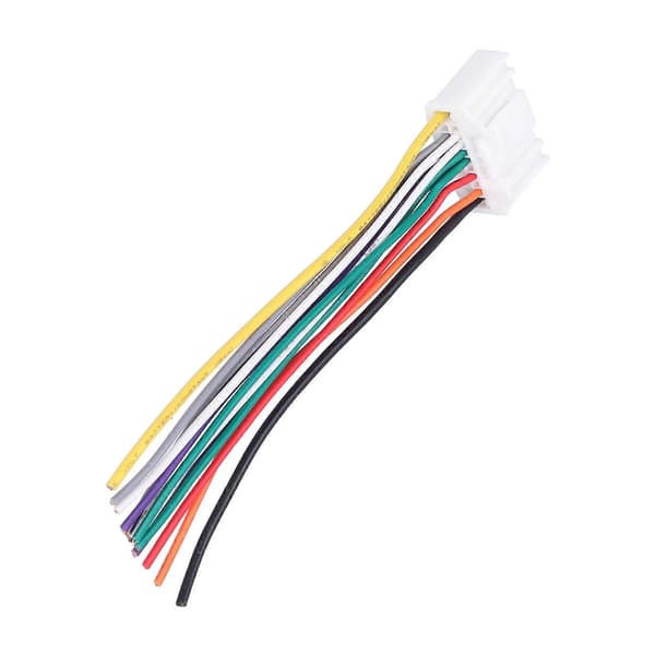 Dobbelt bilstereo ledningsnet stereo 12-bens ledningsstik interfacekabler passer til Nissan Versa/Sunny